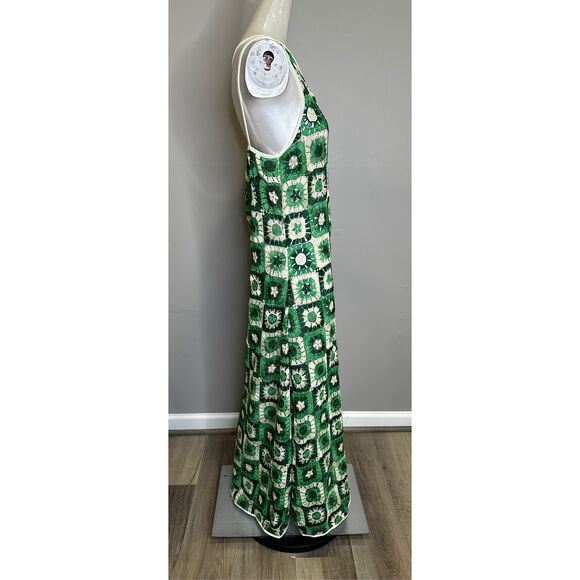 NWT Johanna Ortiz Lemongrass Ankle Maxi Dress Green 6 $780 - Picture 9 of 15